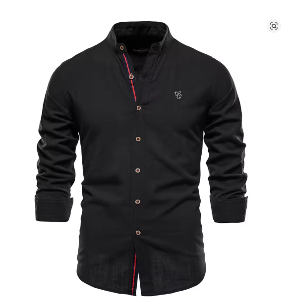 Nord Taschen | Herren Elegantes Leinenhemd