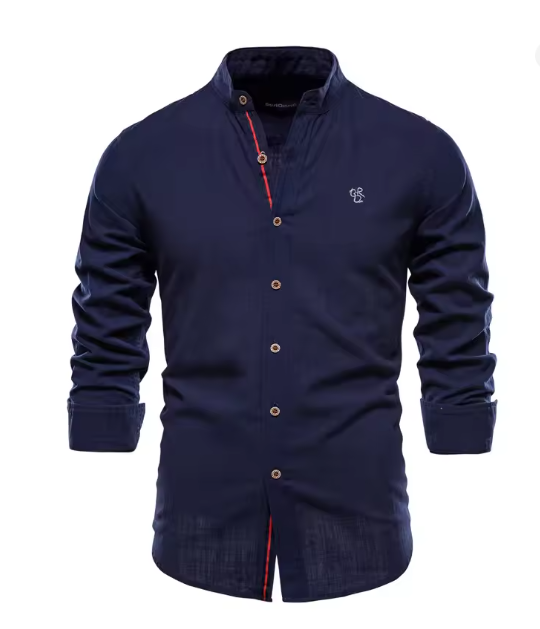 Nord Taschen | Herren Elegantes Leinenhemd