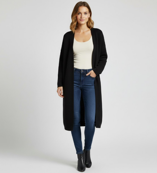 Eleganter langer Mantel für Damen