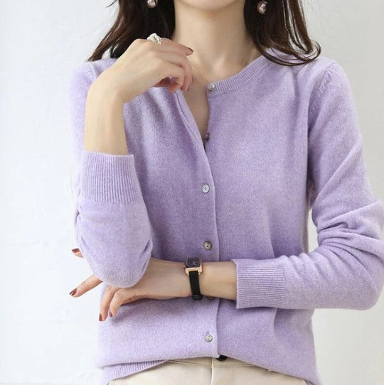 Dünne strickjacke für den frühling
