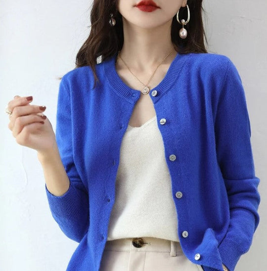 Dünne strickjacke für den frühling