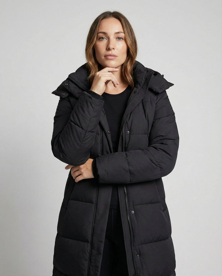 Lange Daunenjacke Damen