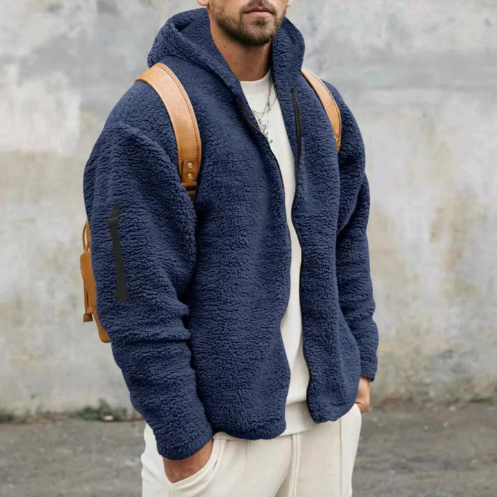 Schwere Winterjacke aus Fleece