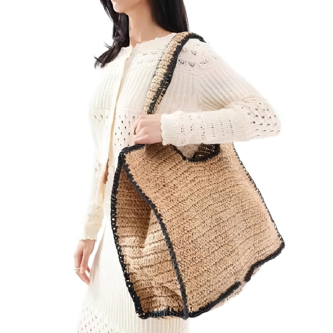 Nord Taschen | Beach Tote Woven in Straw