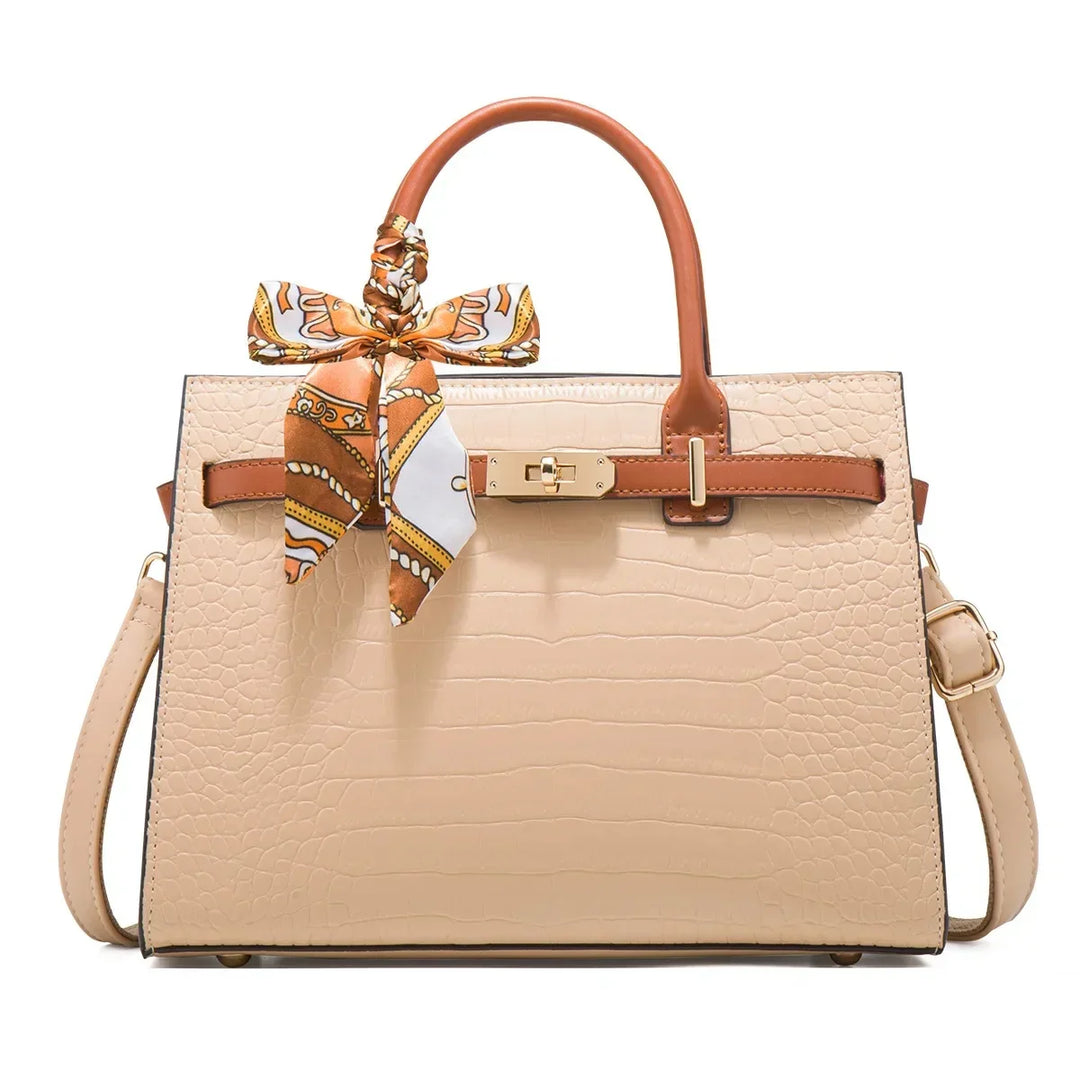 Nord Taschen | Krokodil Prägung Top Handle Schultertasche