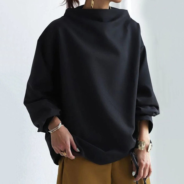 Elegante Loose-Fit Rollkragenbluse