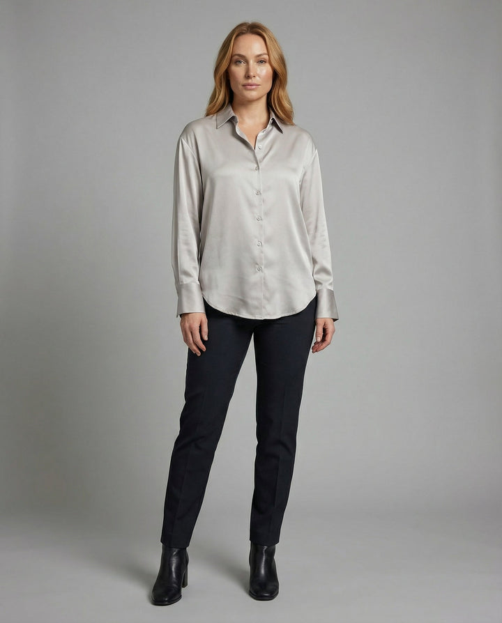 Elegante Seidenbluse Vintage Damen