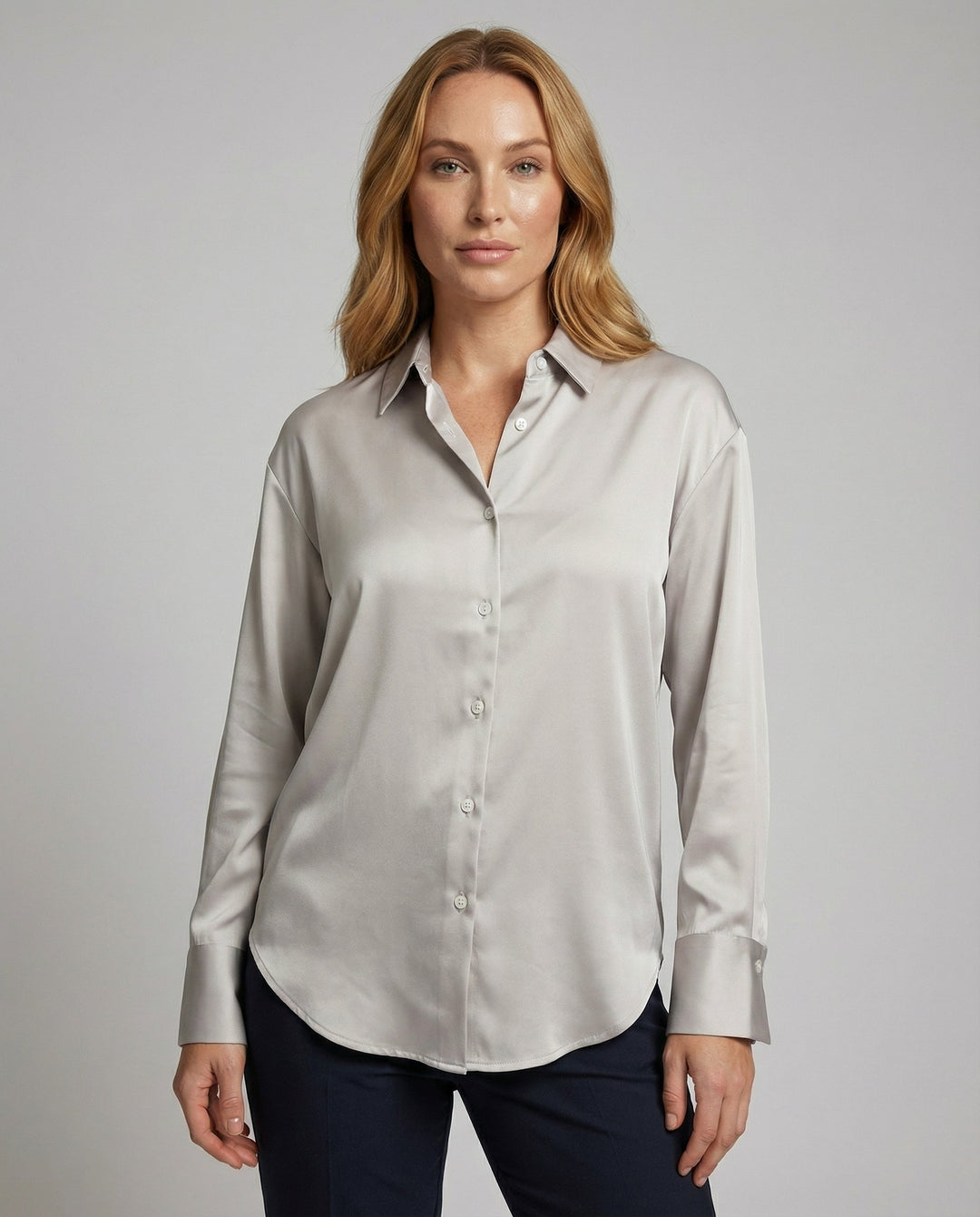 Elegante Seidenbluse Vintage Damen