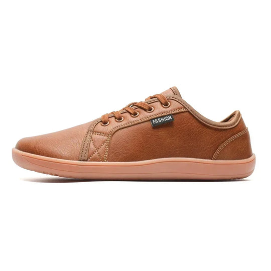 Minimalistische Leder Barfußlaufschuhe