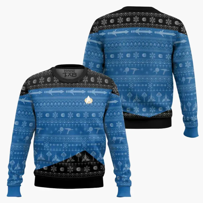 Star Trek Pullover - Geek Weihnachts-Sweatshirt für Fans, Winter Freizeit
