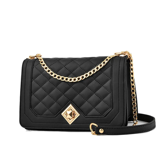Nord Taschen | Pattern Fashion Women's Bag Popular Chain Small Square Bags for Woman Business Classic Shoulder Crossbody Bag Black