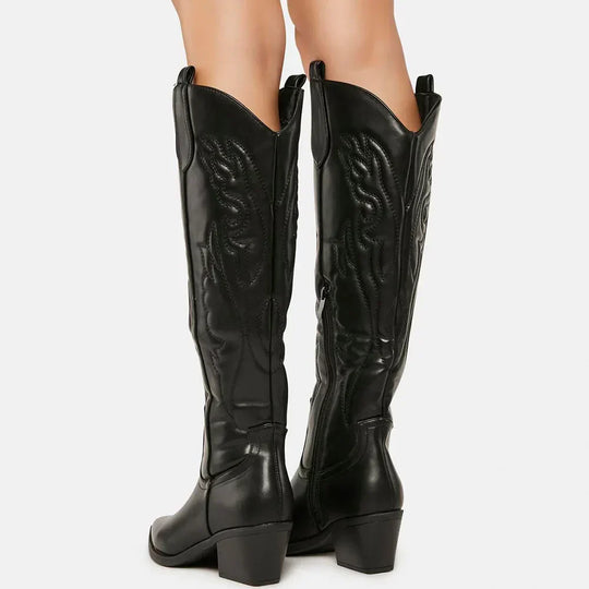 Robuste Cowboystiefel Bis Zum Knie - Arvani