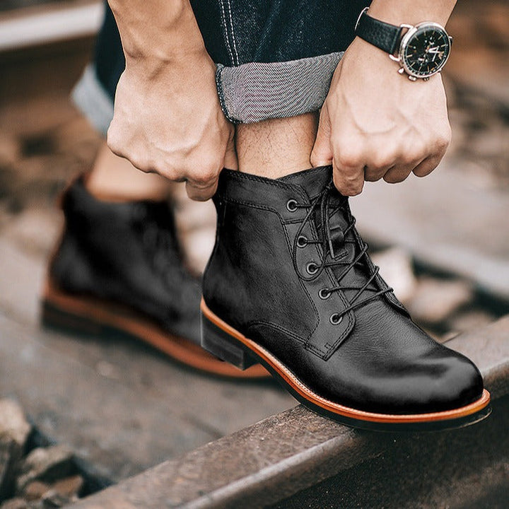 Herren Lederstiefel