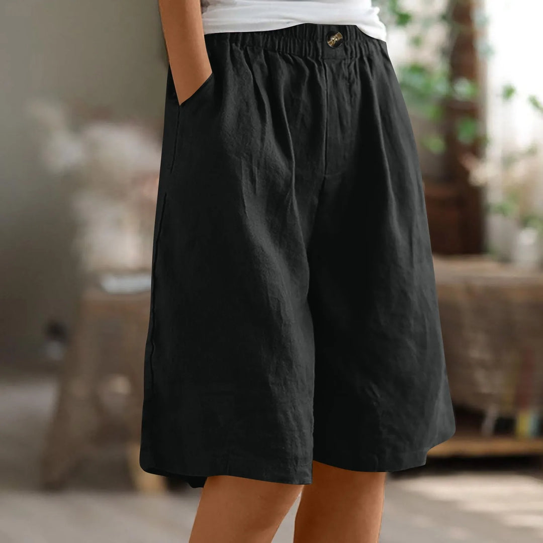 Premium Baumwoll-Leinen Damenhose