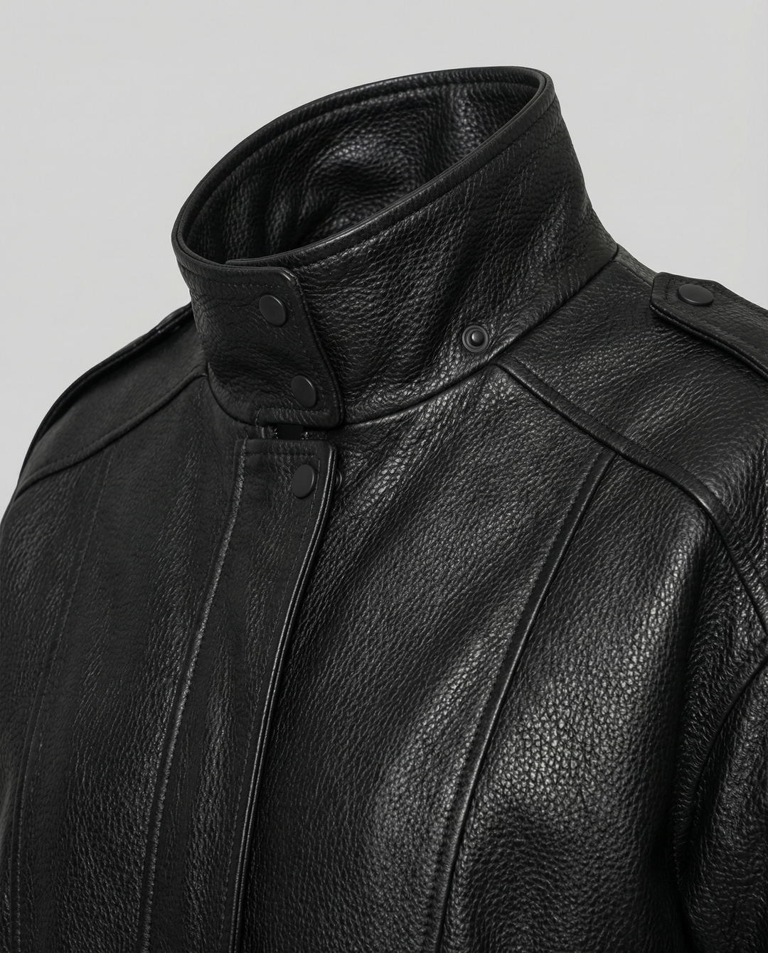 Asymmetrische Damen Lederjacke