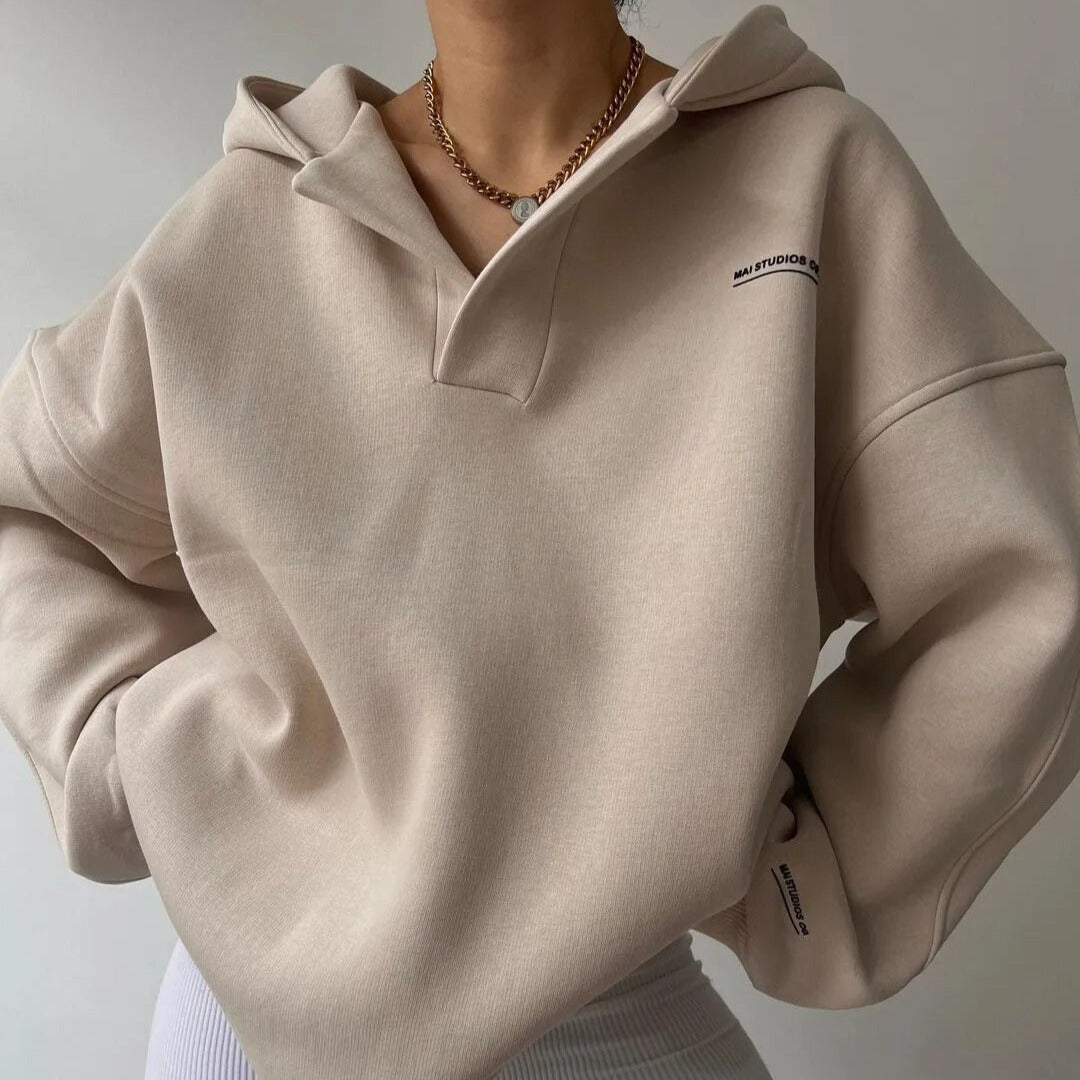Modern V-Hals Hoodie
