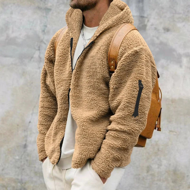 Schwere Winterjacke aus Fleece