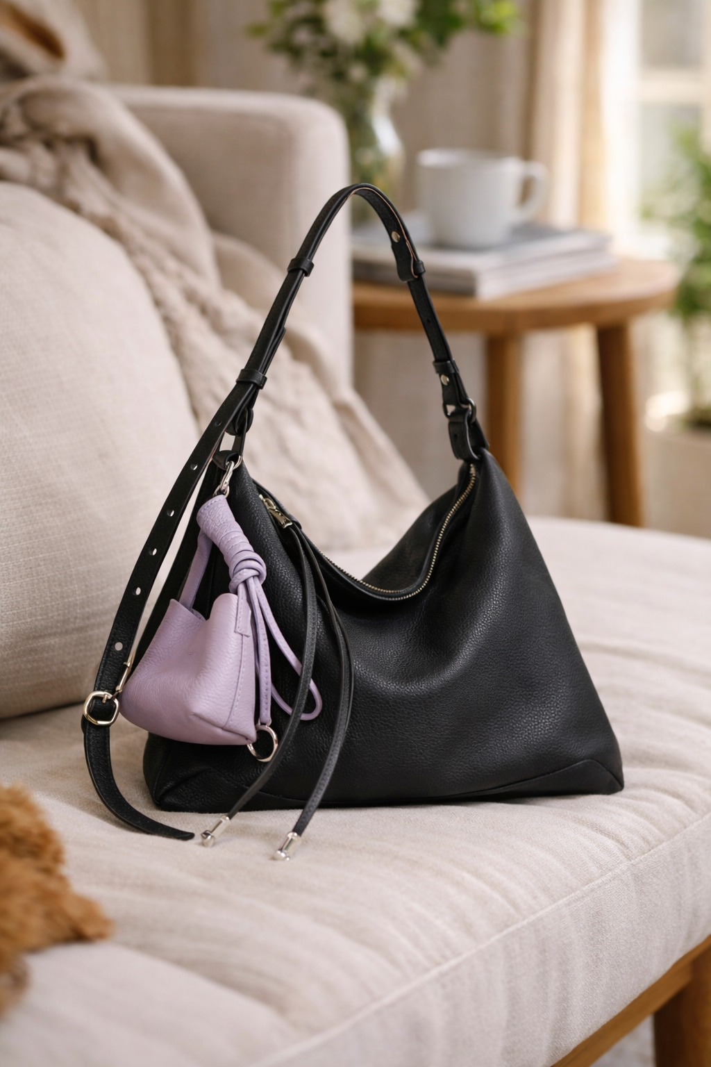 Nord Taschen | Damen Schultertasche groß mit Reißverschluss