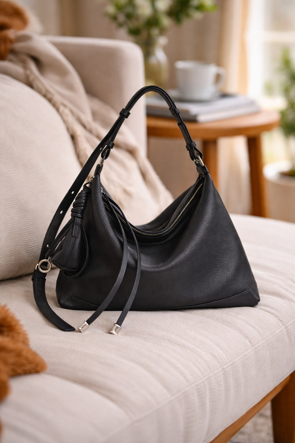 Nord Taschen | Damen Schultertasche groß mit Reißverschluss