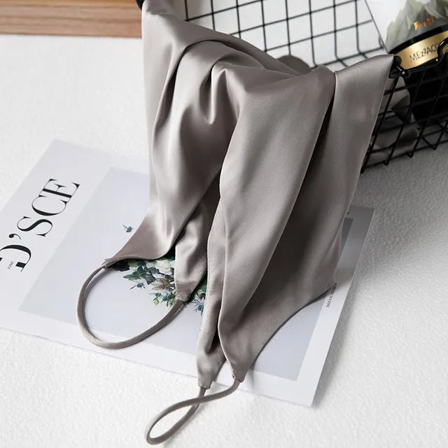 Nord Taschen | Neck Satin Crop Top Damen