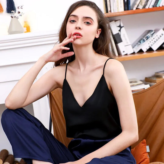 Nord Taschen | Neck Satin Crop Top Damen