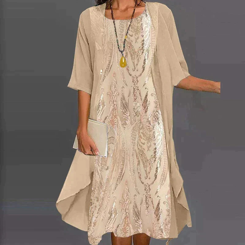 Elegantes individuelles Bedrucktes Kleid
