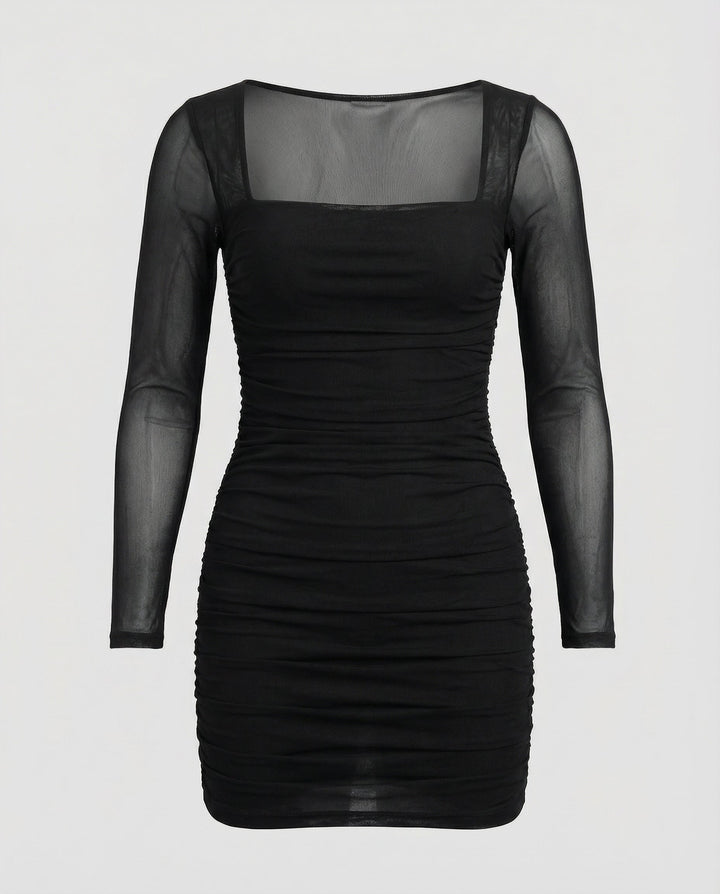 Elegantes Figurbetontes Winterkleid Damen