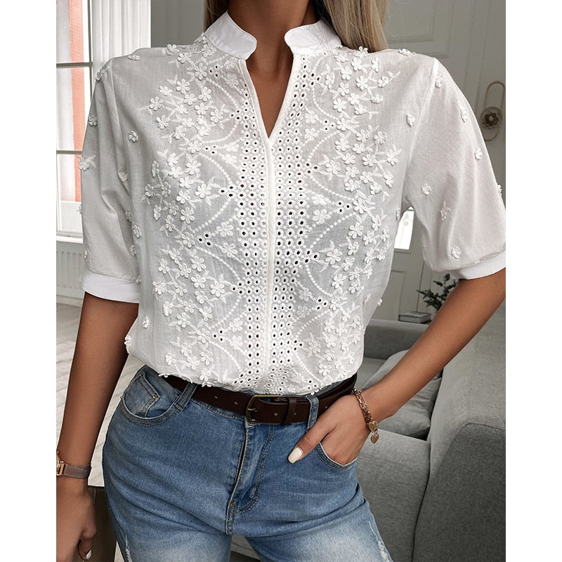 Weiße Bluse