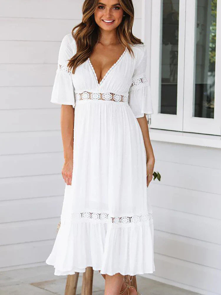 Boho-Midi-Kleid