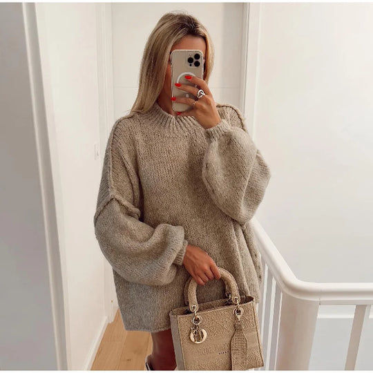 Nord Taschen - Flauschiger Oversize Strickpullover