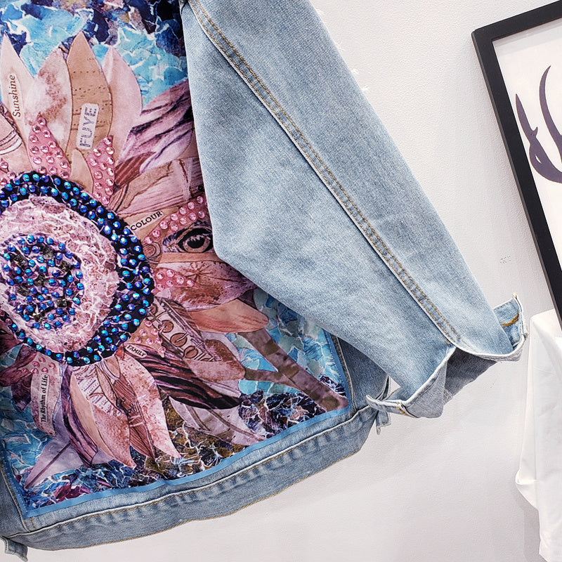 Oversized Damen Denimjacke - Vittorelli