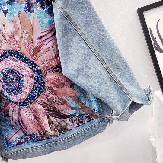 Oversized Damen Denimjacke - Vittorelli
