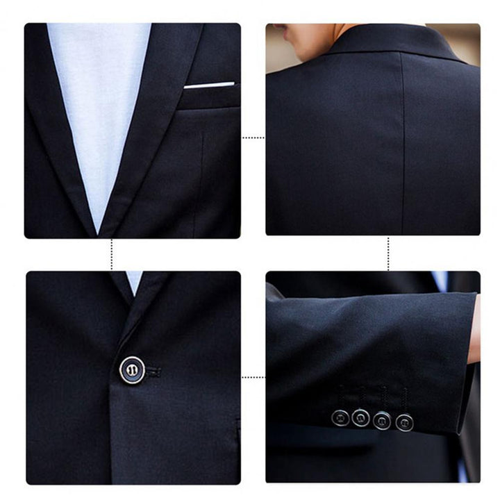 Locker Geschnittenes Anzug Satz mit Revers Blazer und Hose für Männer