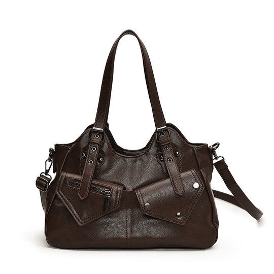 Nord Taschen | Handbag for School in Leather Multipockets
