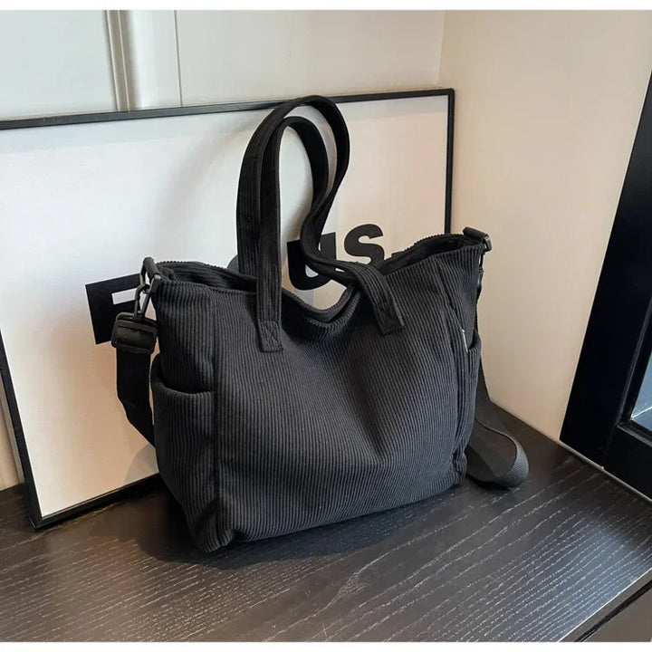 Nord Taschen | Large Handbag for School in Corduroy