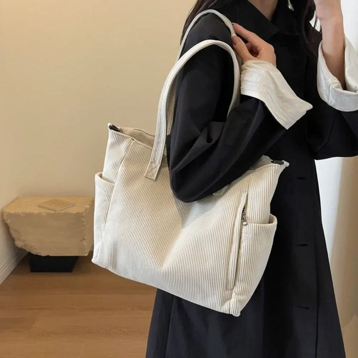Nord Taschen | Large Handbag for School in Corduroy