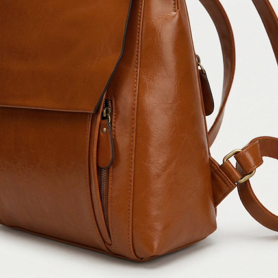 Nord Taschen | Veganleder Rucksack Damen, Klapp Reise Tasche