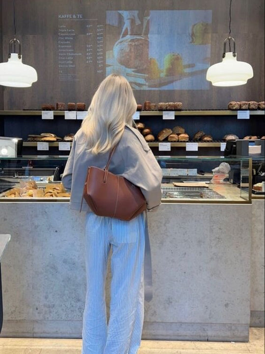 Nord Taschen Shopper Tasche – große Henkeltasche mit abnehmbarem Schultergurt (Klein/Mittel)