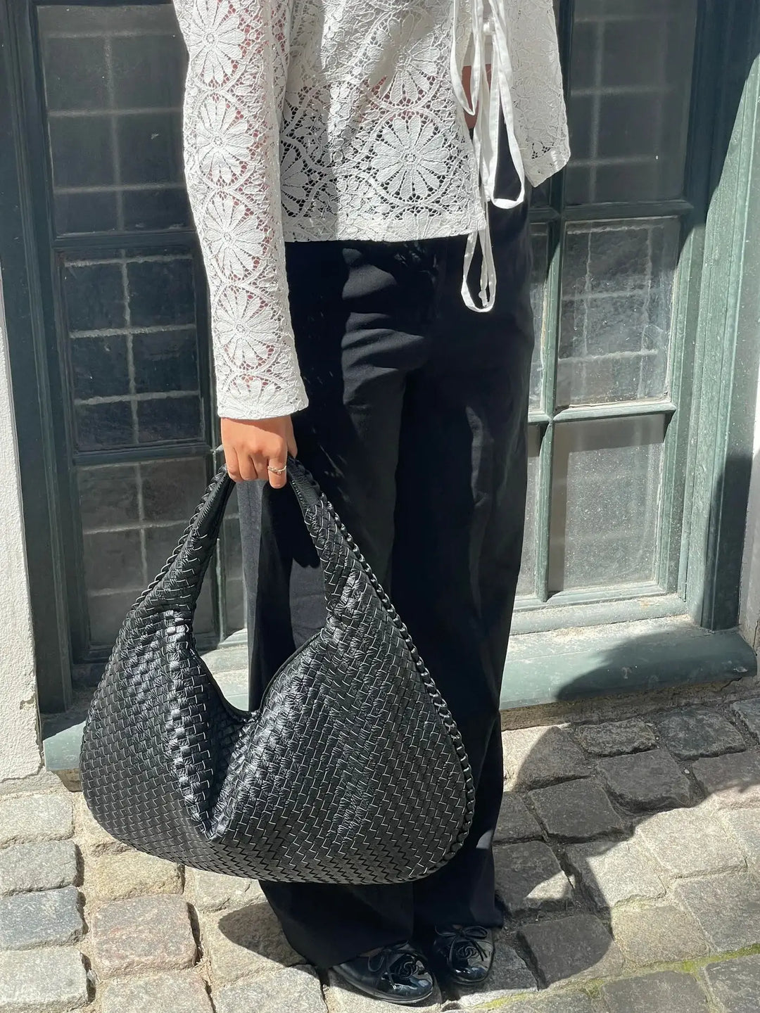 Vintage Umhängetasche Damen Geflochtene Handtasche mit Reißverschluss Im Sale
