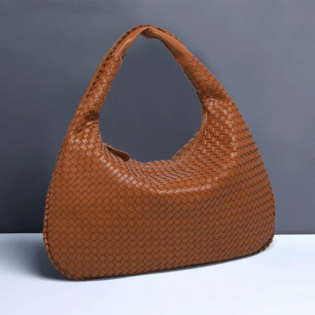 Vintage Umhängetasche Damen Geflochtene Handtasche mit Reißverschluss Im Sale