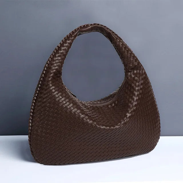 Vintage Umhängetasche Damen Geflochtene Handtasche mit Reißverschluss Im Sale