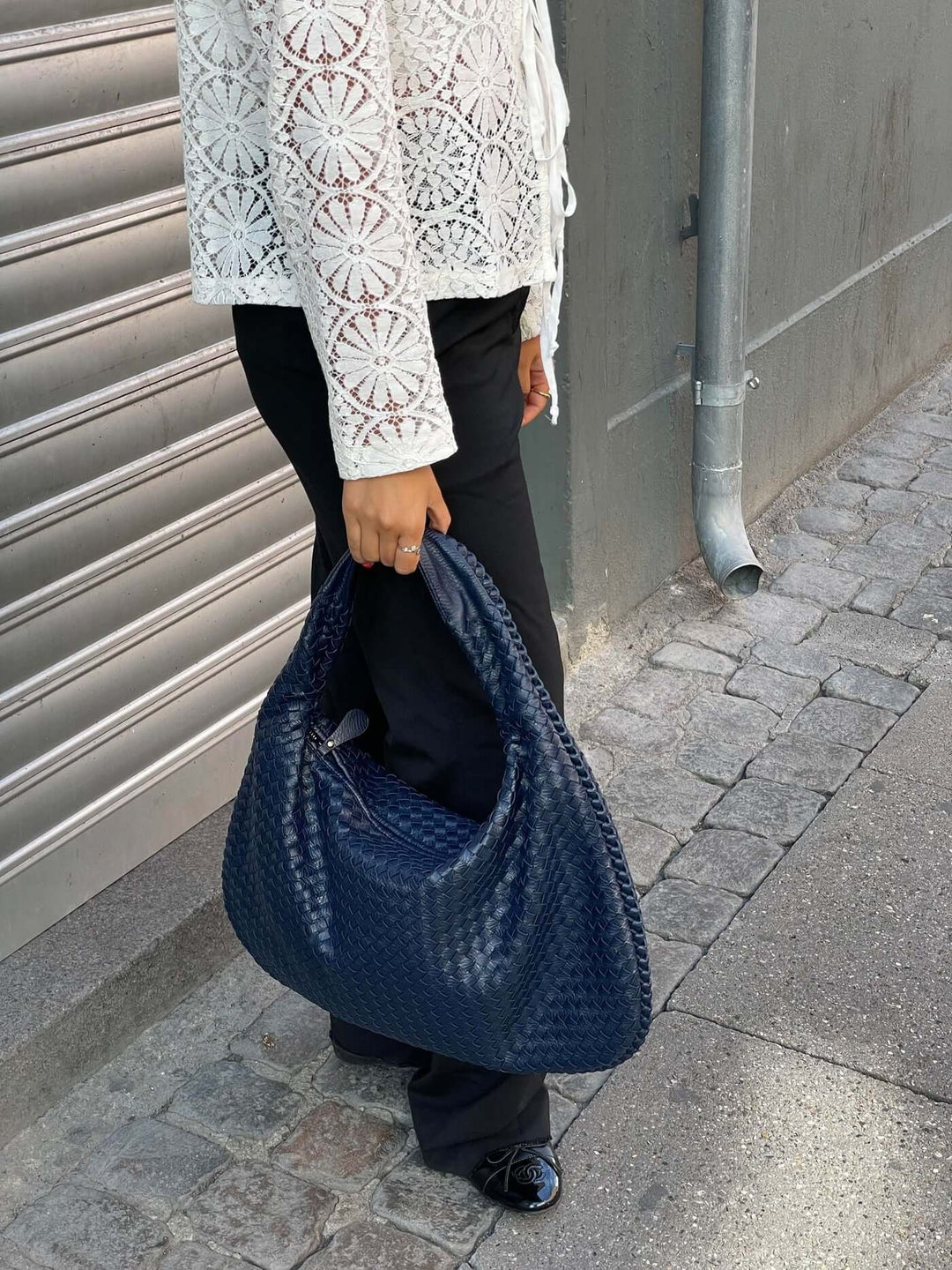 Vintage Umhängetasche Damen Geflochtene Handtasche mit Reißverschluss Im Sale