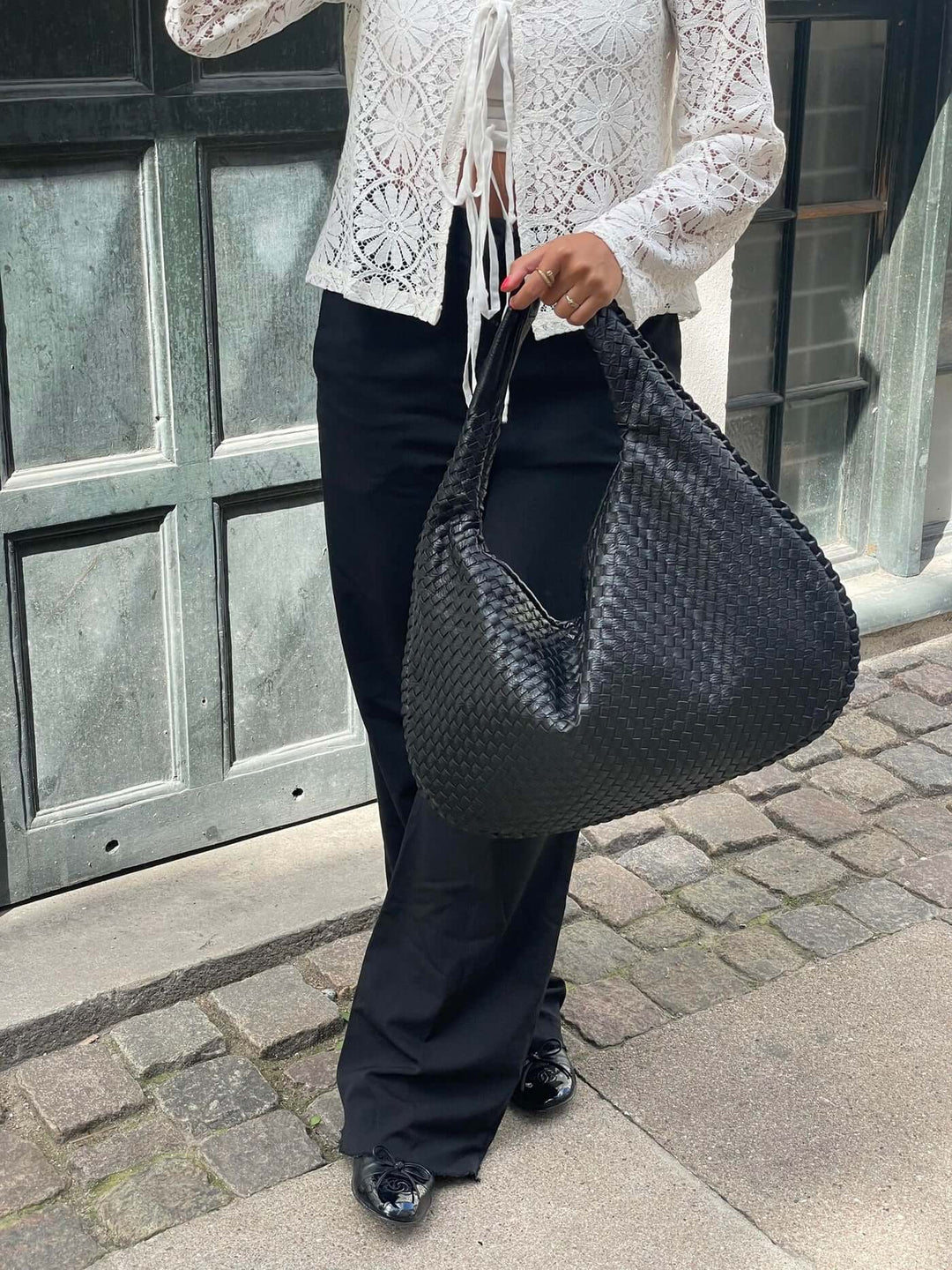 Vintage Umhängetasche Damen Geflochtene Handtasche mit Reißverschluss Im Sale