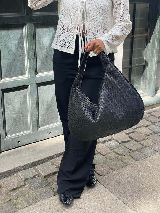 Vintage Umhängetasche Damen Geflochtene Handtasche mit Reißverschluss Im Sale