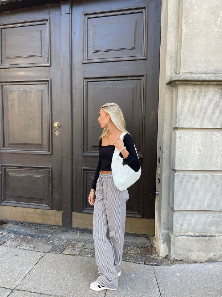 Vintage Umhängetasche Damen Geflochtene Handtasche mit Reißverschluss Im Sale