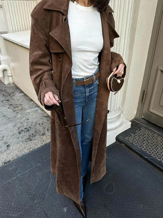 Nord Taschen | Wildleder Trenchcoat