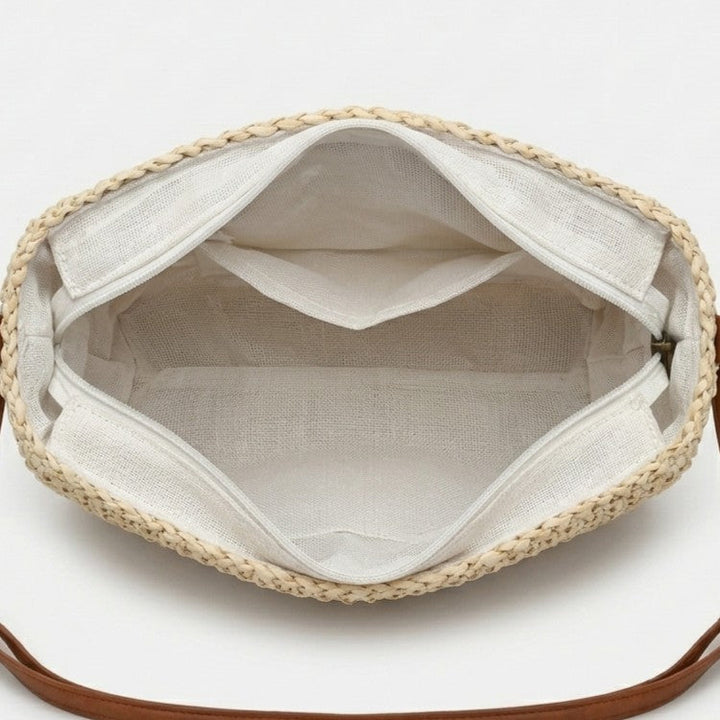 Nord Taschen | Damen Strohkoshiertasche mit Klappe