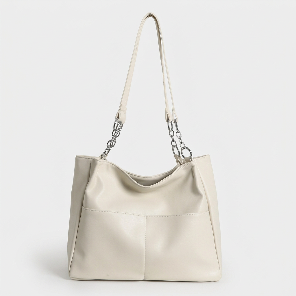 Nord Taschen | Große Vegane Rinderhaut Tote Tasche, Ketten Schultertasche