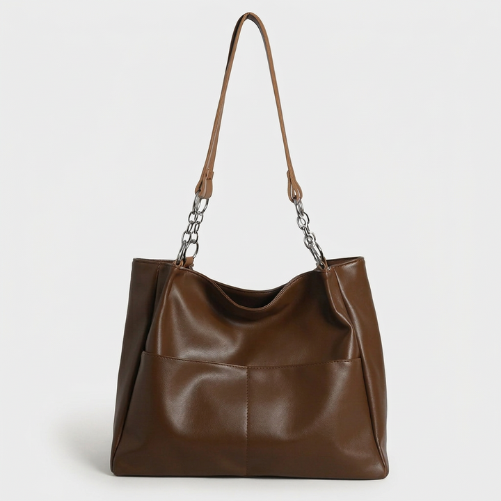 Nord Taschen | Große Vegane Rinderhaut Tote Tasche, Ketten Schultertasche