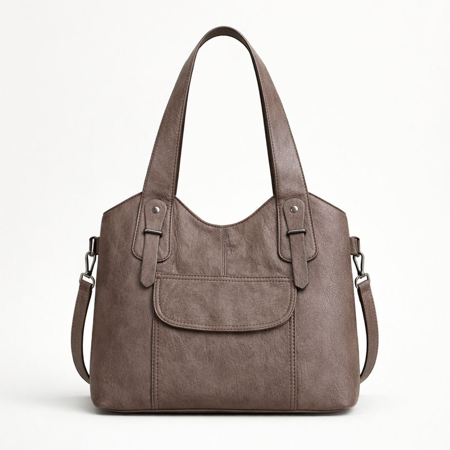 Nord Taschen | Große vegane Kuhfell-Tasche, Schultertasche
